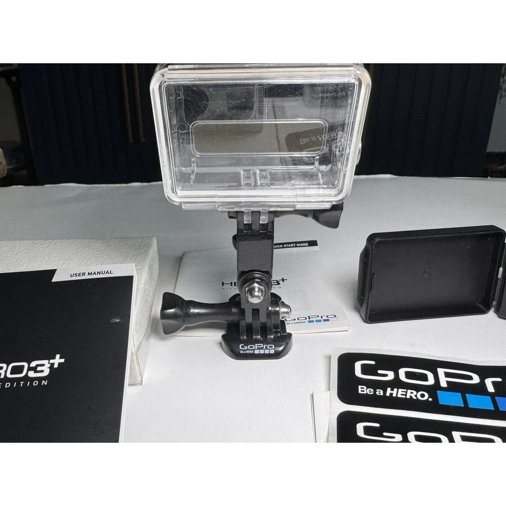 GoPro HERO‎ 3+ Action Camera, Battery , Charger, 32gb SD Waterproof Cases Manual